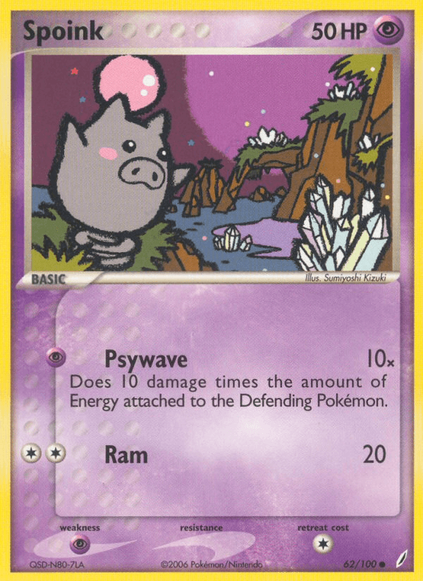 Spoink Crystal Guardians card