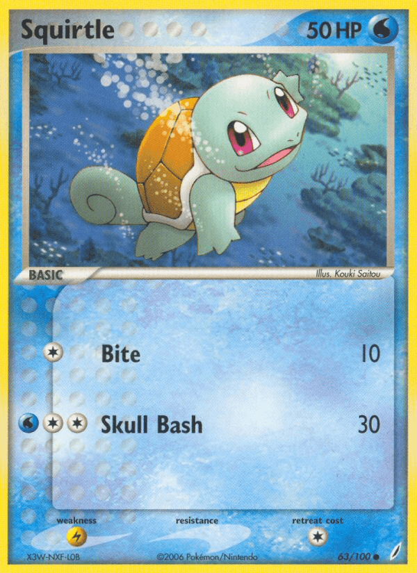 Squirtle Crystal Guardians card