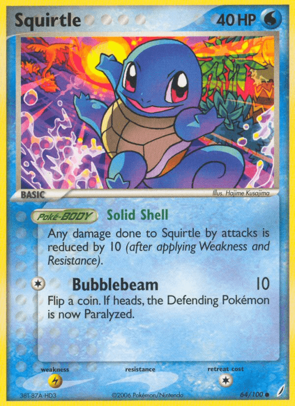 Squirtle Crystal Guardians card