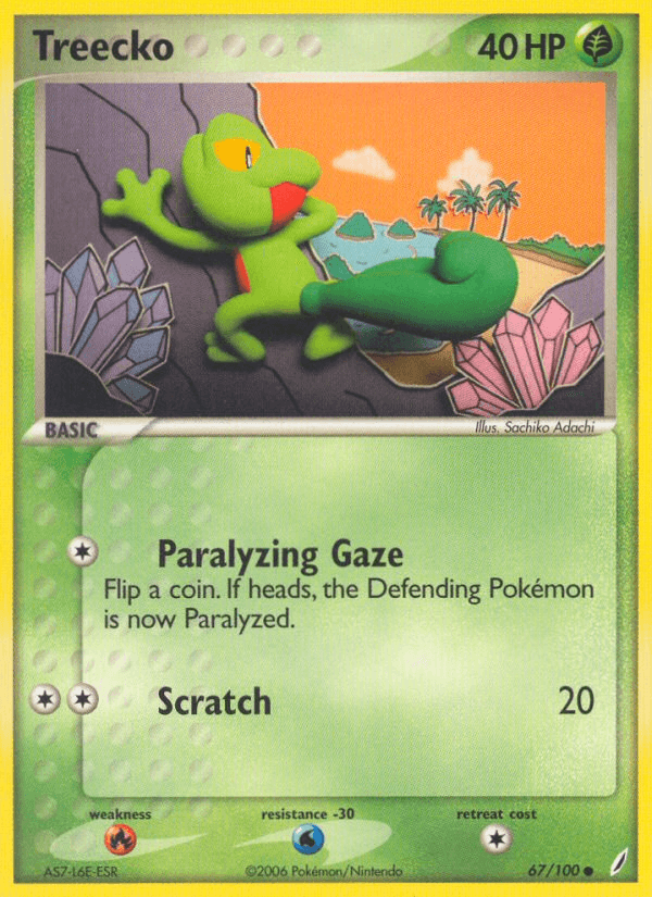 Treecko Crystal Guardians card