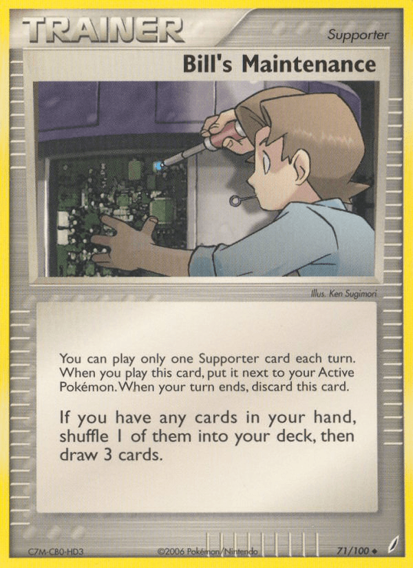 Bill's Maintenance Crystal Guardians card