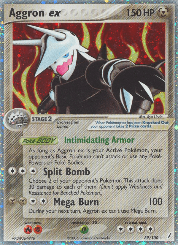 Aggron ex Crystal Guardians card