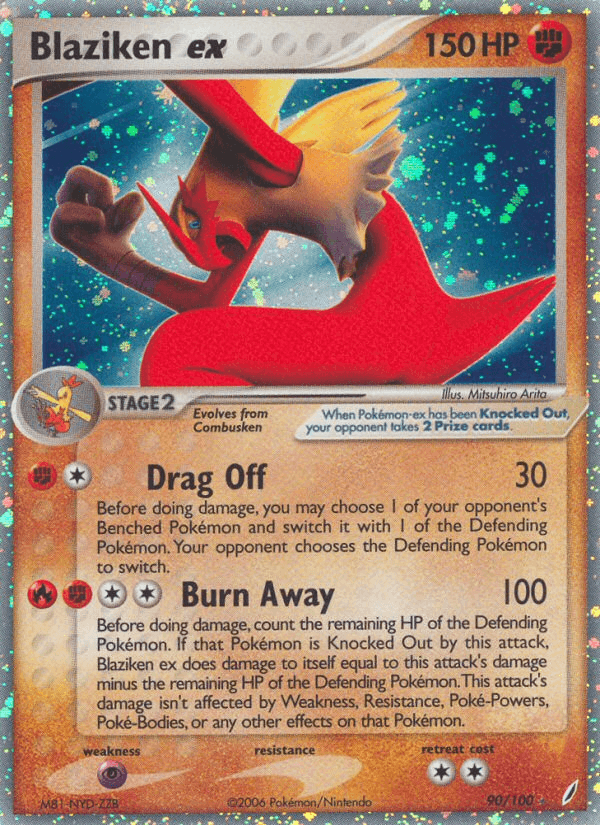 Blaziken ex Crystal Guardians card