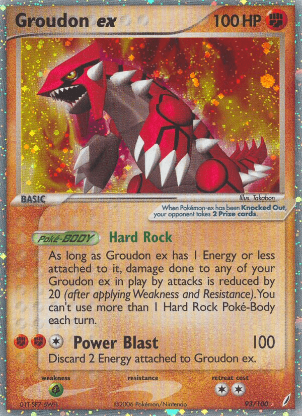 Groudon ex Crystal Guardians card