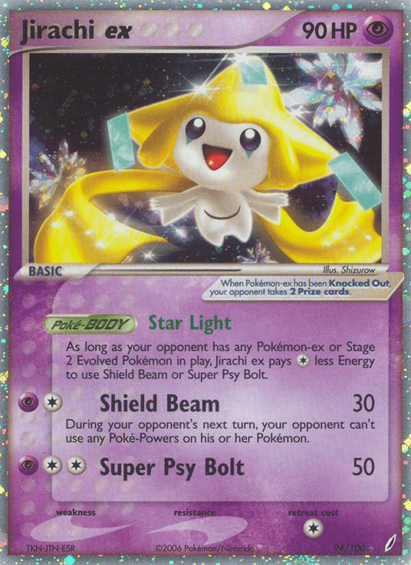 Jirachi ex Crystal Guardians card