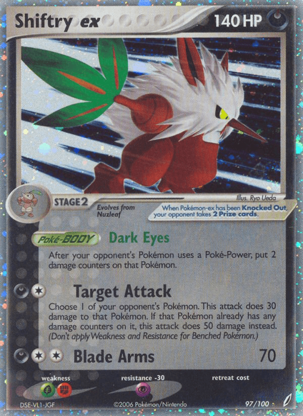 Shiftry ex Crystal Guardians card