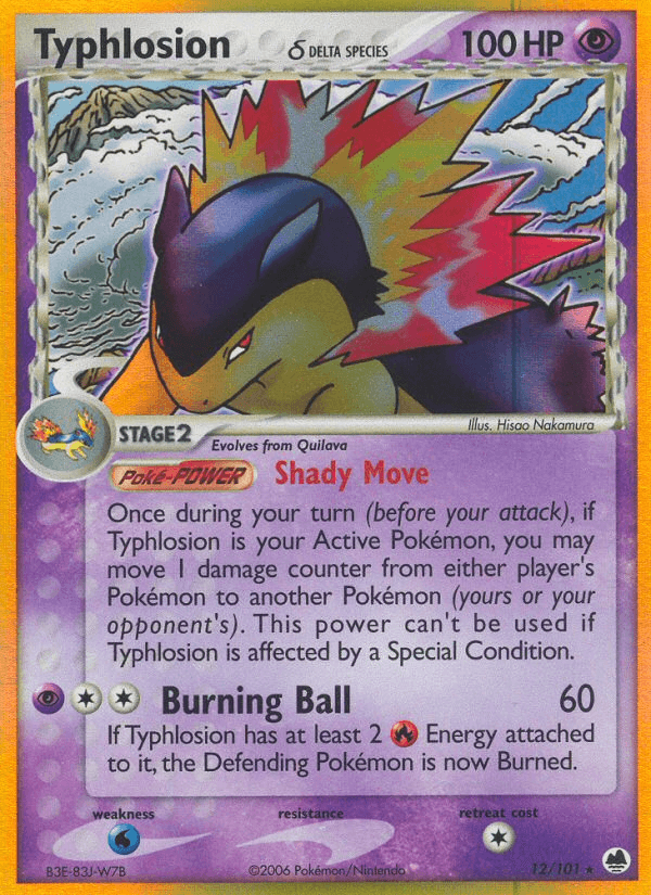 Typhlosion δ Dragon Frontiers card