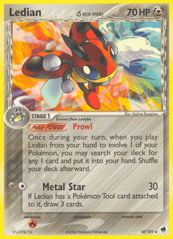 Ledian δ Dragon Frontiers card
