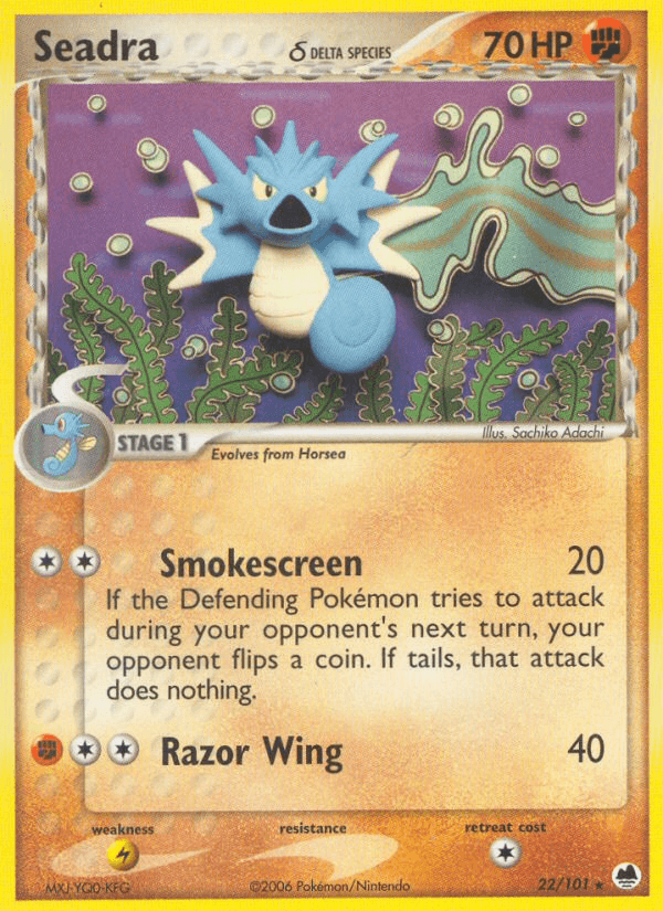 Seadra δ Dragon Frontiers card
