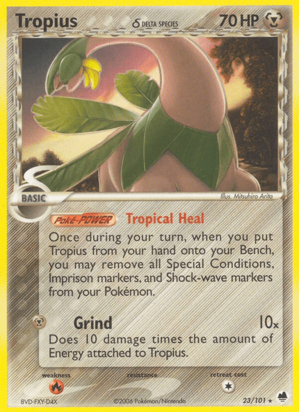 Tropius δ Dragon Frontiers card