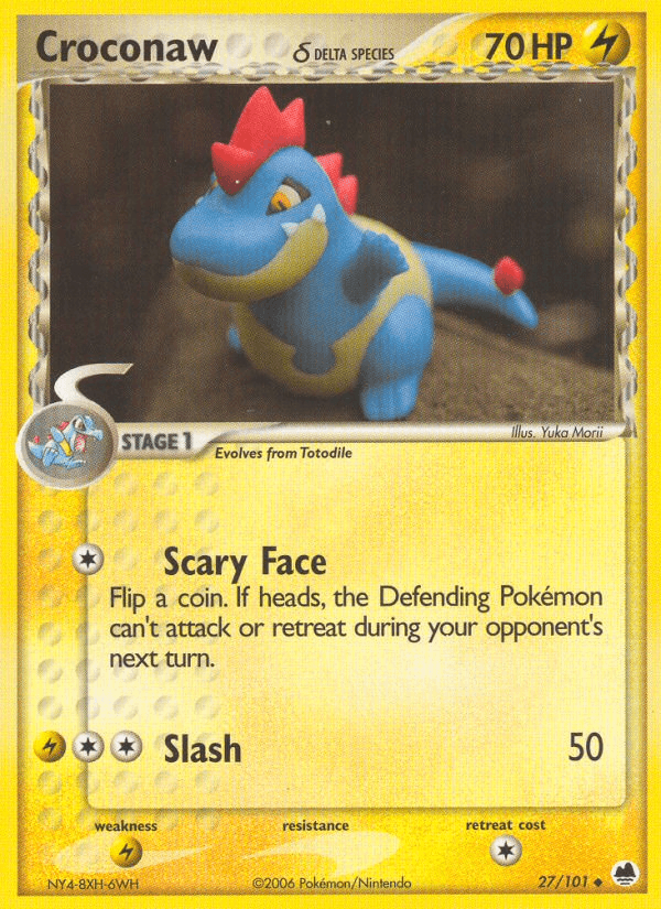 Croconaw δ Dragon Frontiers card