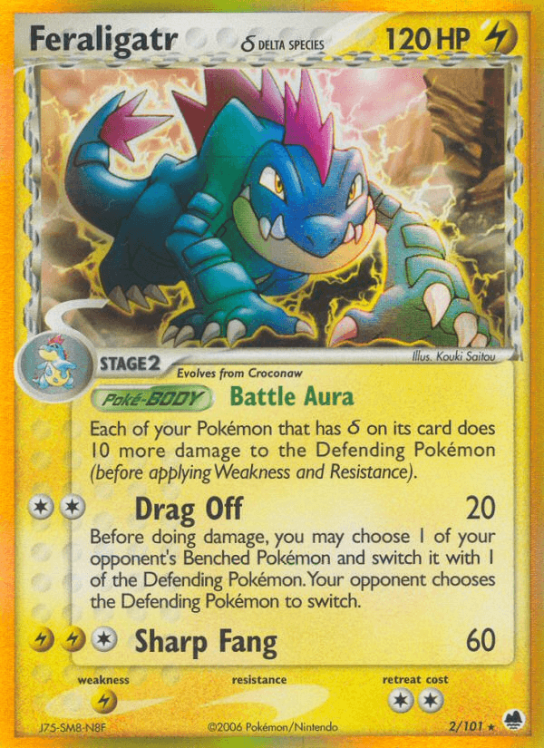 Feraligatr δ Dragon Frontiers card