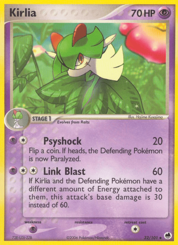 Kirlia Dragon Frontiers card