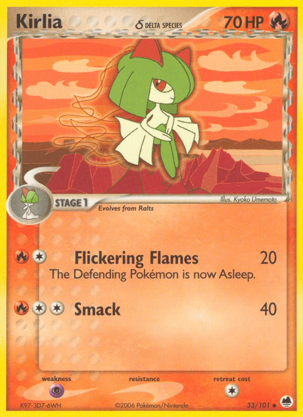 Kirlia δ Dragon Frontiers card