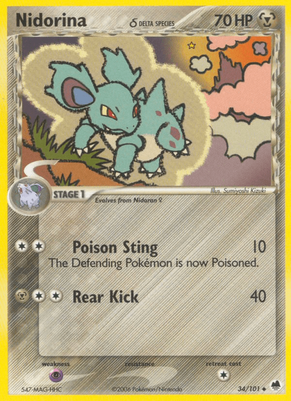 Nidorina δ Dragon Frontiers card