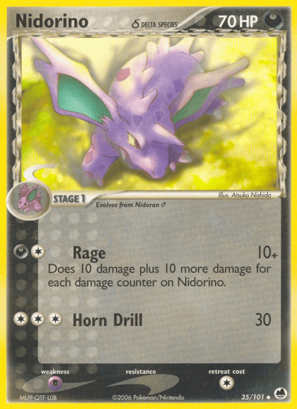 Nidorino δ Dragon Frontiers card