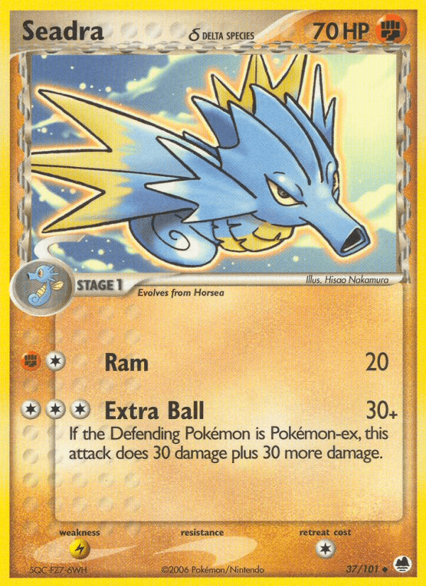 Seadra δ Dragon Frontiers card