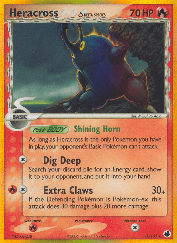 Heracross δ Dragon Frontiers card