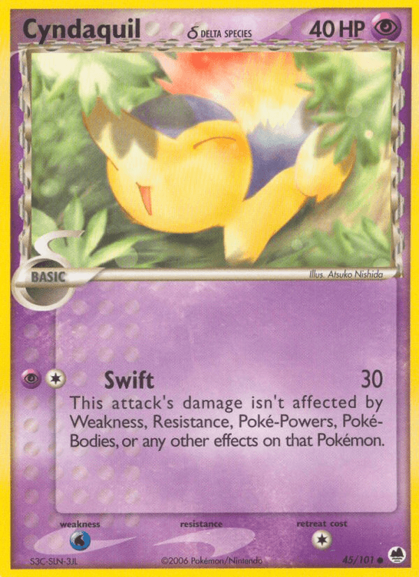 Cyndaquil δ Dragon Frontiers card