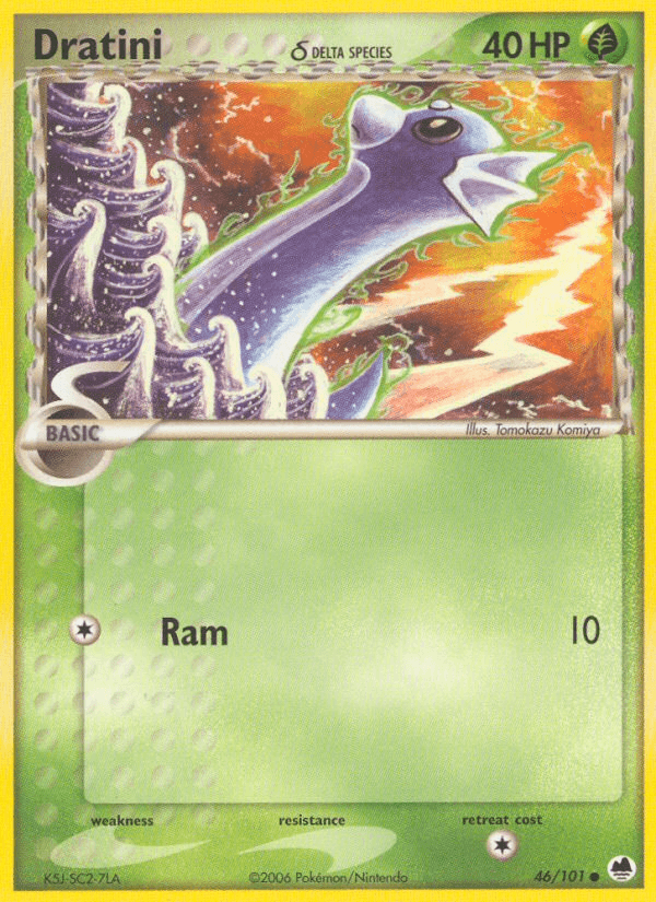 Dratini δ Dragon Frontiers card