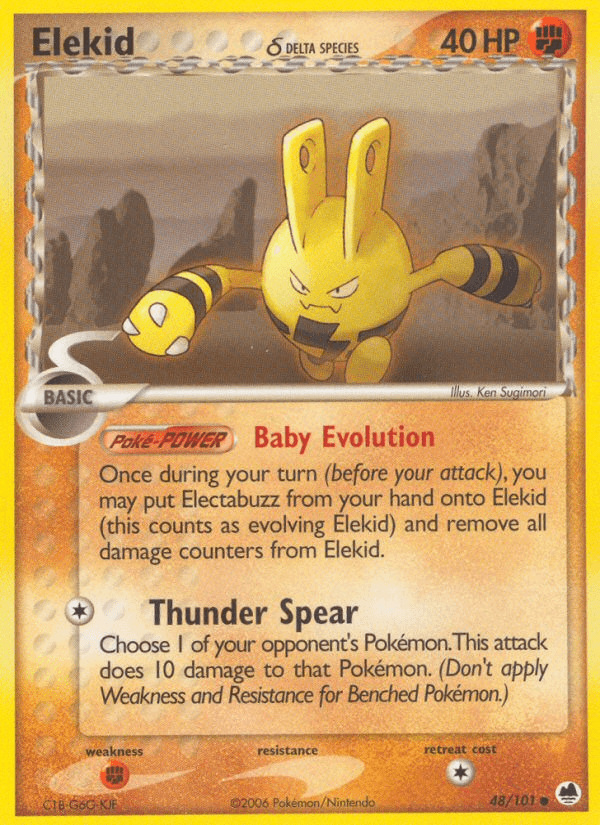 Elekid δ Dragon Frontiers card