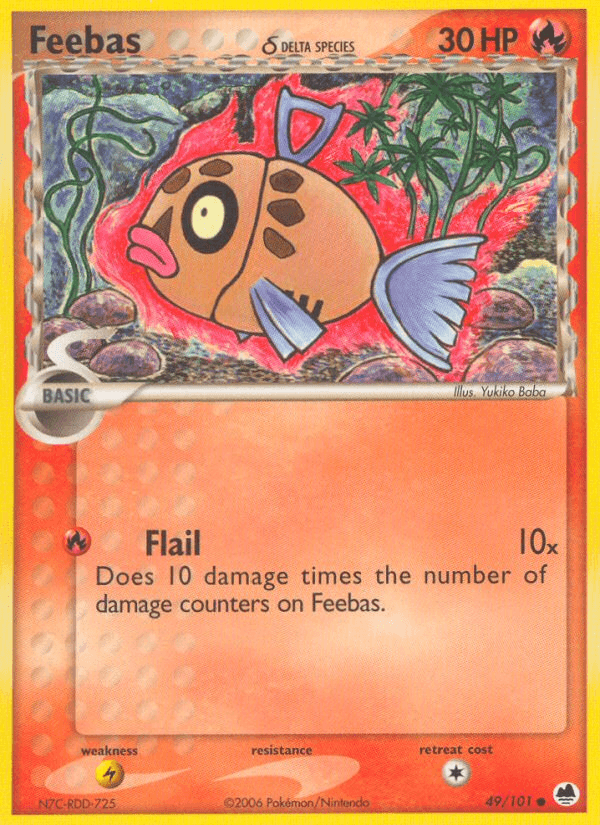 Feebas δ Dragon Frontiers card