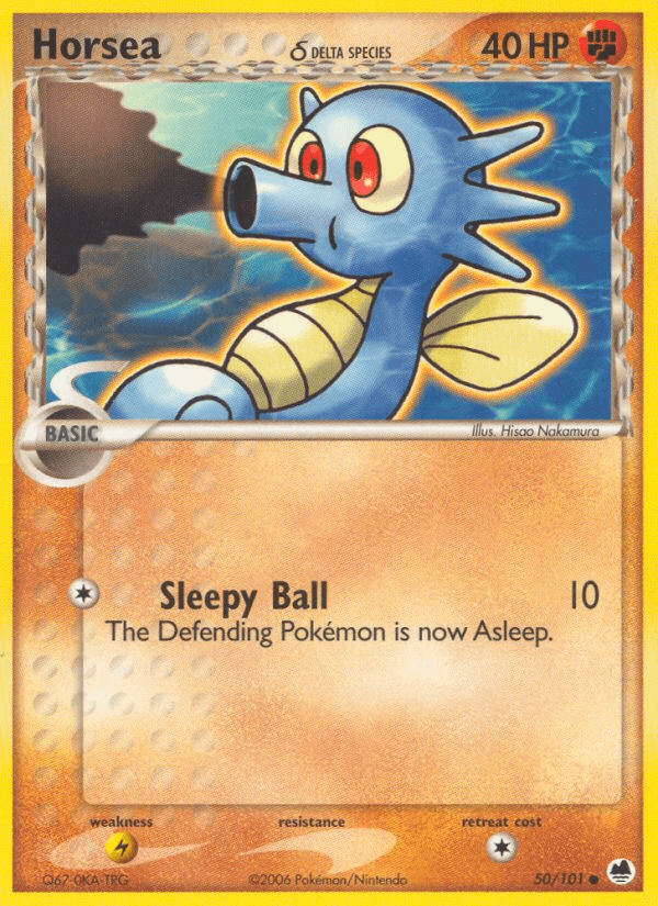 Horsea δ Dragon Frontiers card