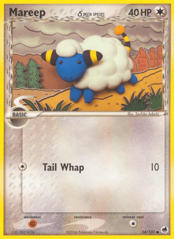 Mareep δ Dragon Frontiers card