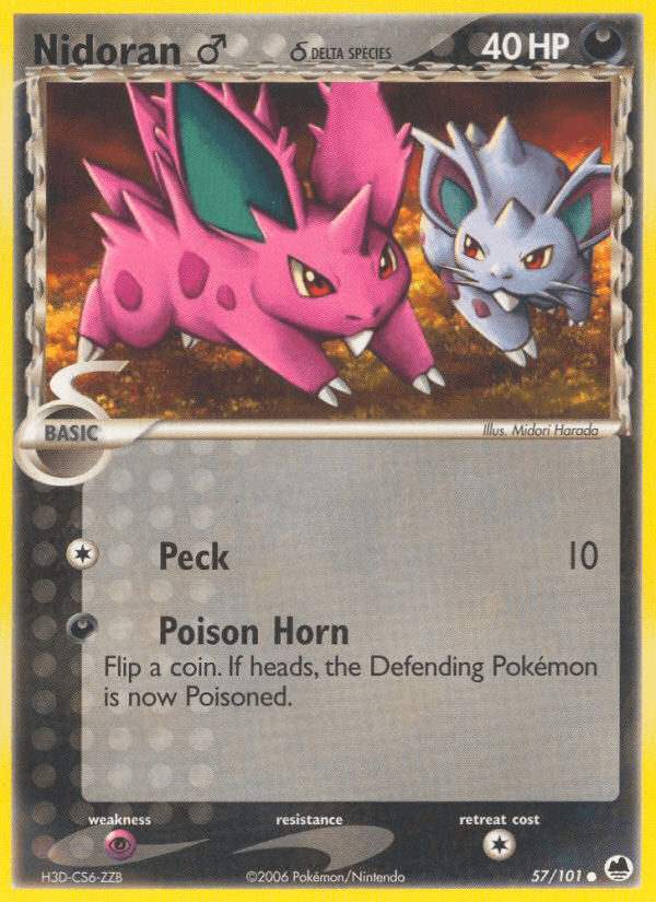 Nidoran ♂ δ 寶可夢 card