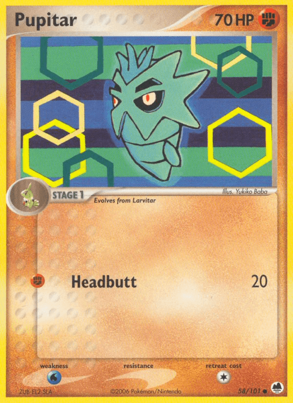 Pupitar Dragon Frontiers card