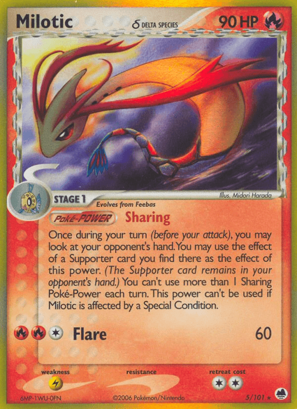 Milotic δ Dragon Frontiers card
