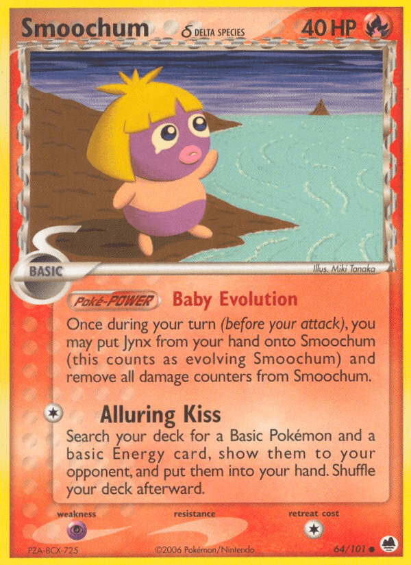 Smoochum δ Dragon Frontiers card