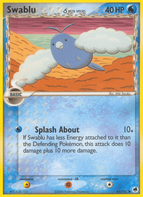 Swablu δ Dragon Frontiers card