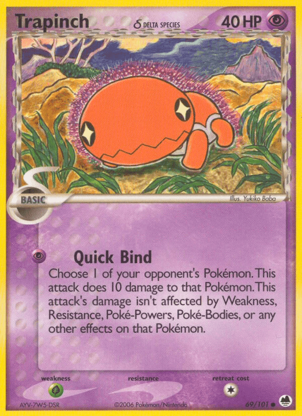 Trapinch δ Dragon Frontiers card