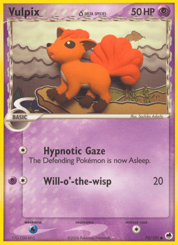Vulpix δ Dragon Frontiers card
