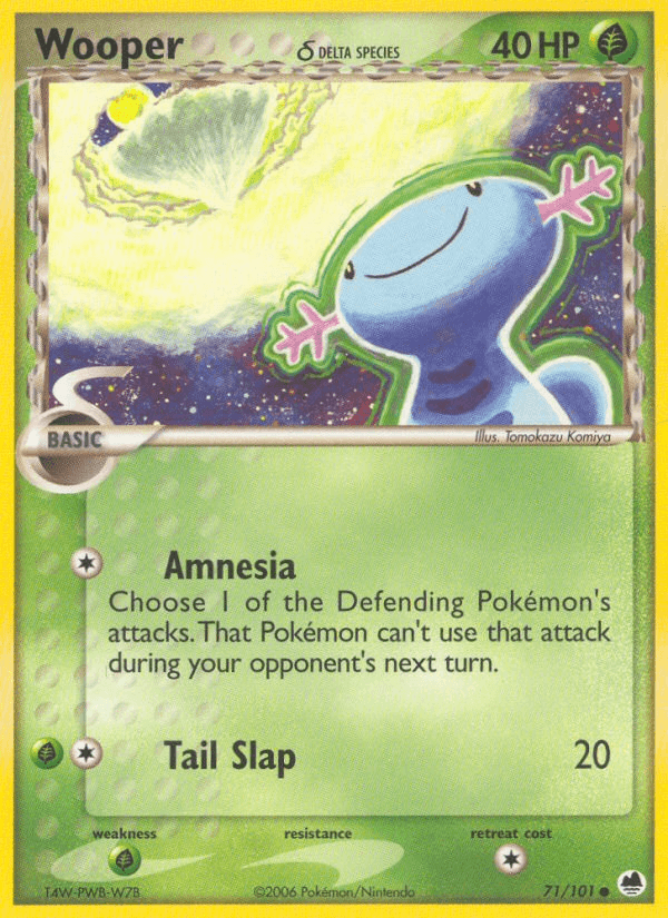 Wooper δ Dragon Frontiers card