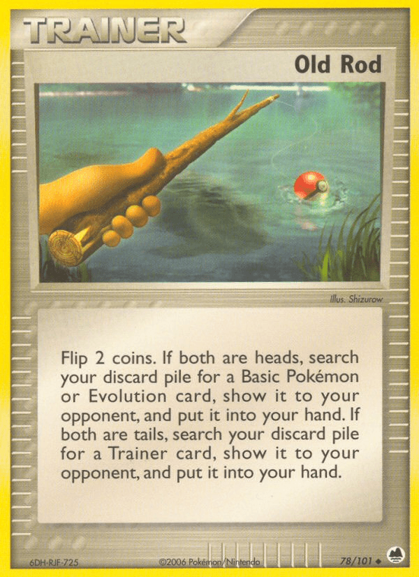 Old Rod Dragon Frontiers card