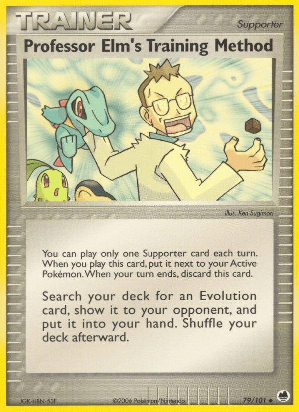Professor Elm's Training Method Dragon Frontiers card