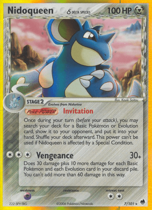 Nidoqueen δ Dragon Frontiers card