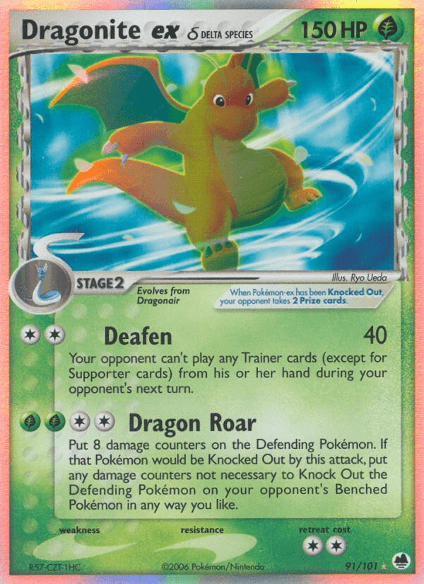 Dragonite ex δ Dragon Frontiers card