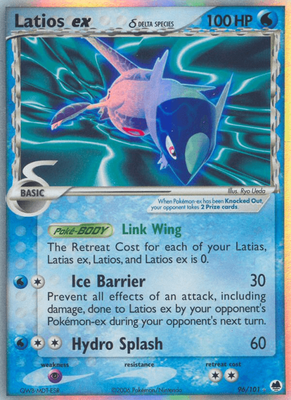 Latios ex δ Dragon Frontiers card