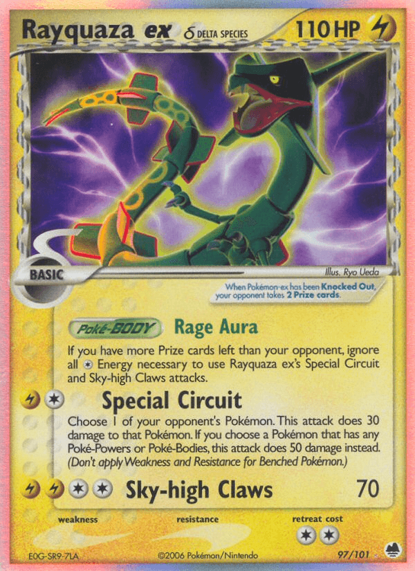 Rayquaza ex δ Dragon Frontiers card