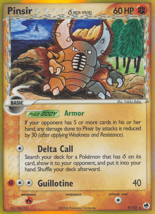 Pinsir δ Dragon Frontiers card
