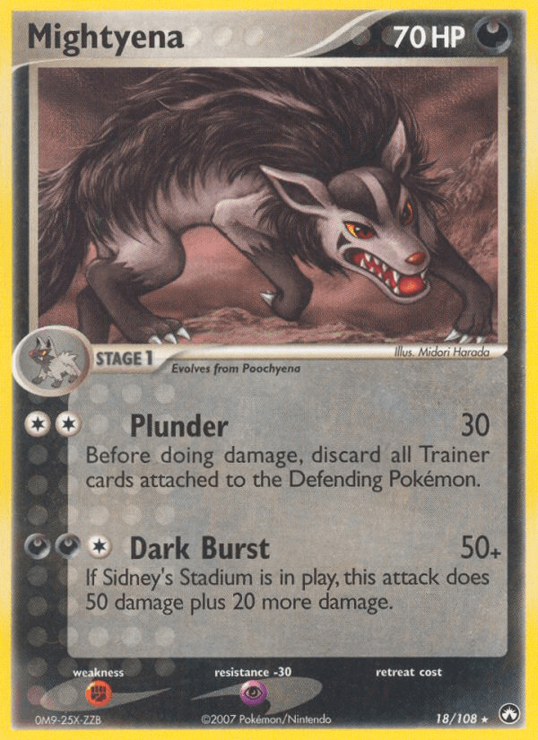 Mightyena Power Keepers card
