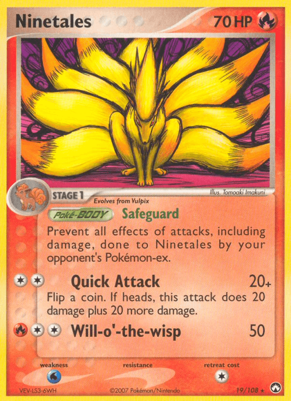 Ninetales Power Keepers card