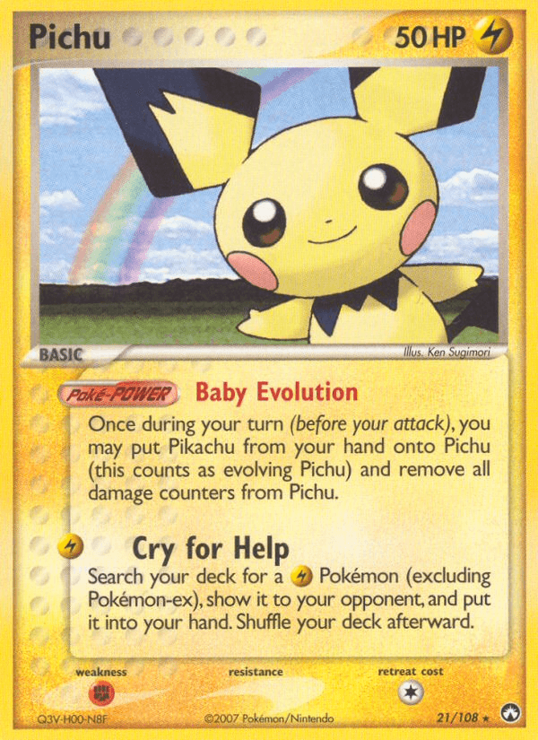 Pichu Power Keepers card