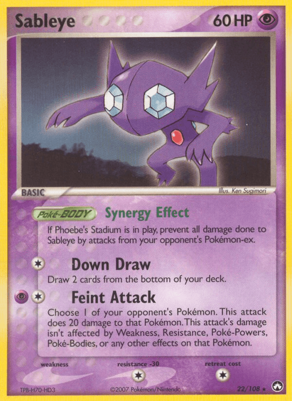 Sableye Power Keepers card