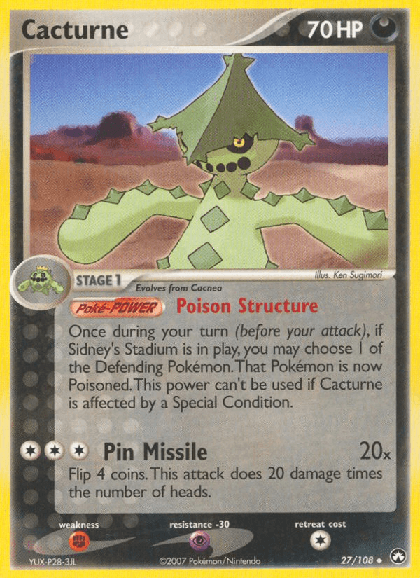 Cacturne Power Keepers card