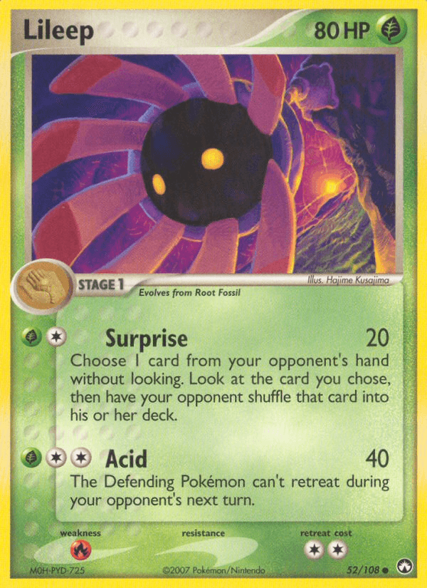Lileep Power Keepers card