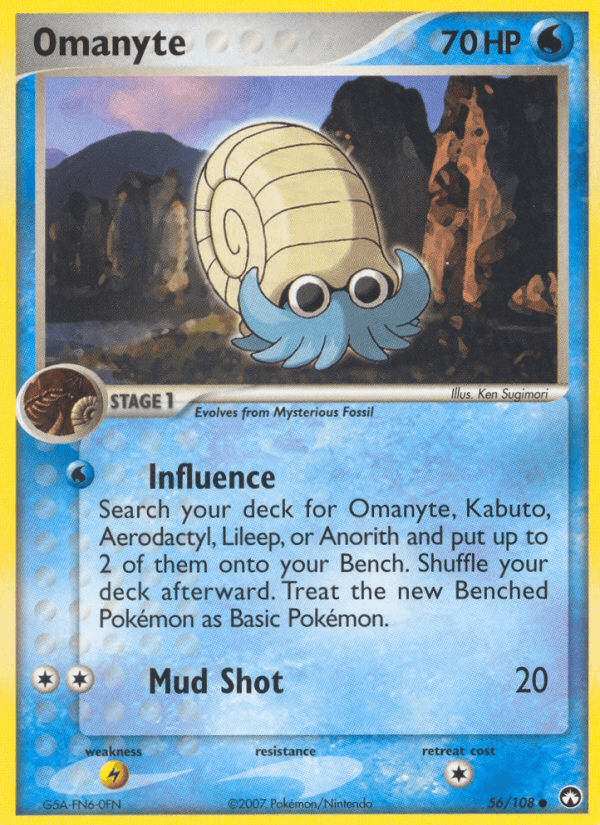 Omanyte Power Keepers card